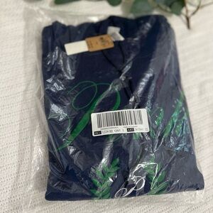 NWT PINK Victoria’s Secret Navy Blue and Green Hoodie pullover